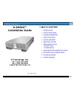 G-Technology GD4 1000 Installation Manual preview