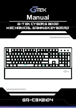 G-Tek CYBORG 3000 Manual preview