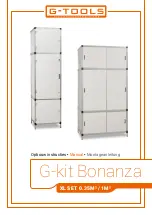 Предварительный просмотр 1 страницы G-Tools G-kit Bonanza XL SET 0.35M2 Assembly Instructions Manual