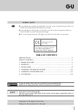 Preview for 3 page of G-U BKS B-744 Series Installation Instructions Manual