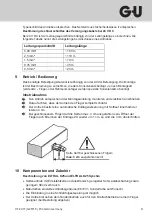 Предварительный просмотр 9 страницы G-U ELTRAL K25 Installation And Operating Instructions Manual