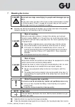 Предварительный просмотр 27 страницы G-U ELTRAL K35 Assembly And Operating Instructions Manual