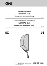 Предварительный просмотр 1 страницы G-U ELTRAL OA Installation And Operating Instructions Manual