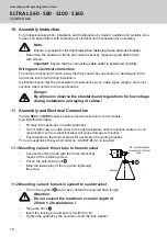 Предварительный просмотр 18 страницы G-U ELTRAL S100 Assembly And Operating Instructions Manual