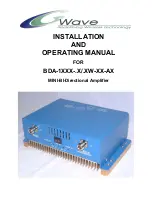 G-Wave BDA-1XXX-.X/.XW-XX-AX Series Installation And Operating Manual предпросмотр