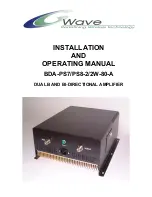 G-Wave BDA-2W-80-A Installation And Operating Manual предпросмотр