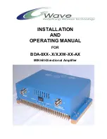 G-Wave BDA-8XX-.X/X.XW-XX-AX Series Installation And Operating Manual предпросмотр