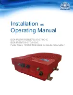 G-Wave BDA-PS7/PS8-37/37-90-C Installation And Operating Manual предпросмотр