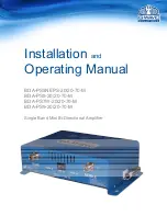 Предварительный просмотр 1 страницы G-Wave BDA-PS8NEPS-20/20-70-M Installation And Operating Manual