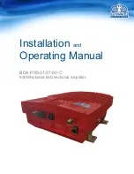 Preview for 1 page of G-Wave BDA-PS9-37/37-90-C Installation And Operating Manual