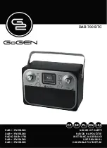 G2 Gogen DAB 700 BTC User Manual предпросмотр