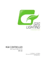 G2G Lighting WIFI 300 Installation Manual preview