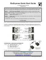 G3 RioExpress Quick Start Manual preview