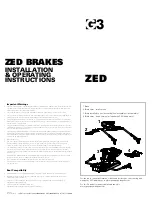 G3 ZED Installation & Operating Instructions preview