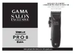 Preview for 1 page of Ga.Ma Salon Exclusive Pro 8 User Manual