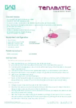 GAB tenamatic Quick Start Manual preview