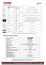 Предварительный просмотр 12 страницы GABA GLV-2201 User Manual