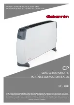 Предварительный просмотр 1 страницы Gabarron CP Series Installation Instructions And User Manual