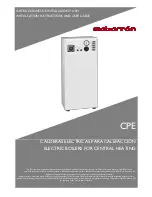 Preview for 1 page of Gabarron CPE Installation Instructions And User Manual
