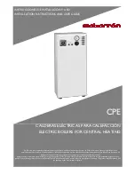 Предварительный просмотр 1 страницы Gabarron CPE Installation Instructions And User Manual