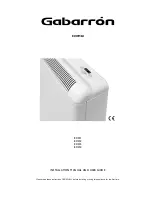 Preview for 1 page of Gabarron ECO1 Installation Manual And User'S Manual