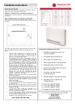 Preview for 2 page of Gabarron Ecombi HHR Series Installation Instructions Manual