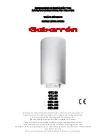 Preview for 1 page of Gabarron GTB-100 Installation Instructions And User Manual