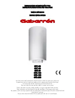 Preview for 1 page of Gabarron GTC-30 Installation Instructions And User Manual