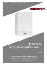 Preview for 1 page of Gabarron MATTIRA MAC15B Installation Instructions And User Manual