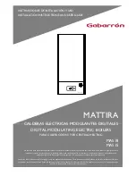 Preview for 1 page of Gabarron MATTIRA MAS18 Installation Instructions And User Manual