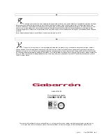 Preview for 6 page of Gabarron TGV200 Operating Instructions Manual