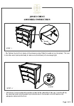 Предварительный просмотр 2 страницы GABBY JANICE Assembly Instruction