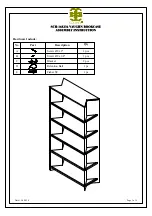 Предварительный просмотр 1 страницы GABBY VAUGHN SCH-168234 Assembly Instruction