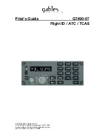 Preview for 1 page of Gables Engineering G7490-07 Pilot'S Manual