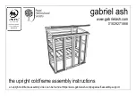 Preview for 1 page of Gabriel Ash The upright coldframe Assembly Instructions Manual