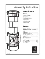 GABRIEL KAKELUGNAR Drottingholm G320 Assembly Instructions/Use And Care Manual preview