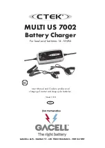 Gacell CTEK MULTI US 7002 User Manual preview