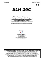 Preview for 1 page of Gacell SLH 26C User Manual