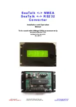 Preview for 1 page of gadgetPool SeaTalk NMEA Installation And Operation Manual