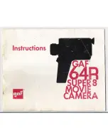 GAF 64R Instructions Manual preview