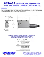 Gage Bilt 2000 Series Quick Start Manual предпросмотр