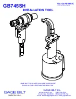 Preview for 1 page of Gage Bilt GB745SH User Manual