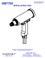 Gage Bilt GB7720 Installation Tool Information preview