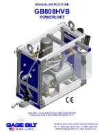 Предварительный просмотр 1 страницы Gage Bilt GB808HVB Instructions Manual