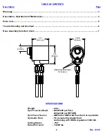 Preview for 2 page of Gage Bilt GBP205 Manual