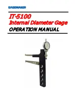 Предварительный просмотр 1 страницы GAGEMAKER IT-5100 Operation Manual