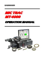 GAGEMAKER MIC TRAC MT-4000 Operation Manual preview