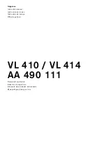 Gaggenau AA 490 111 Instruction Manual предпросмотр