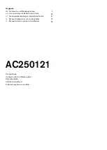 Gaggenau AC250121 User Manual And Installation Instructions предпросмотр