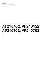 Preview for 1 page of Gaggenau AF210762 User Manual And Assembly Instructions